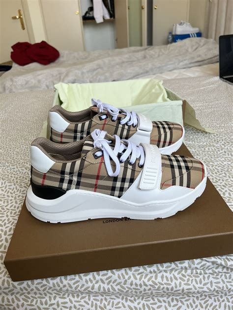 burberry white sneakers|black burberry sneakers men.